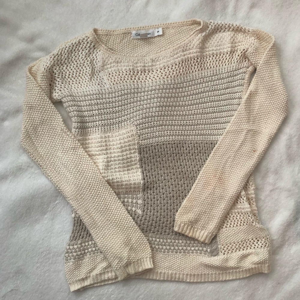 Calvin Klein Crochet Sweater